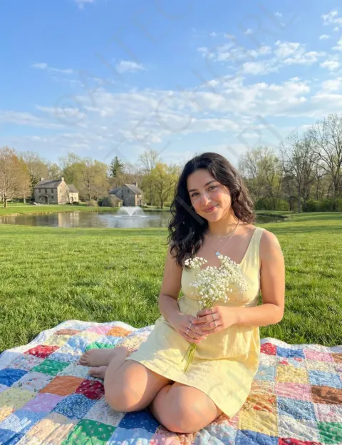 Sunny Picnic Girl