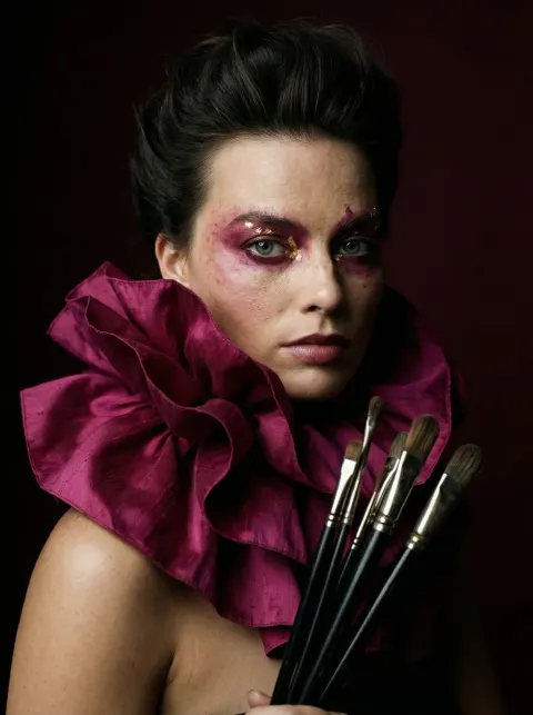 Crimson Alchemist Editorial Portrait