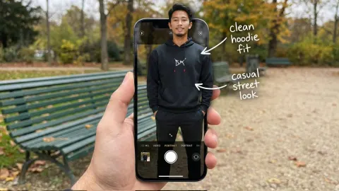 Streetwear OOTD Smartphone Illusion