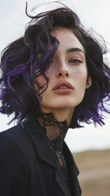 Spanish Model with Ombré Bob Haircut