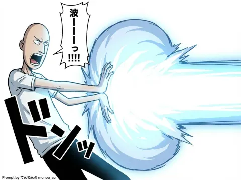Anime Girl Energy Charge Attack