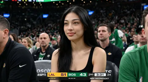 Girl at ESPN Basketball Game