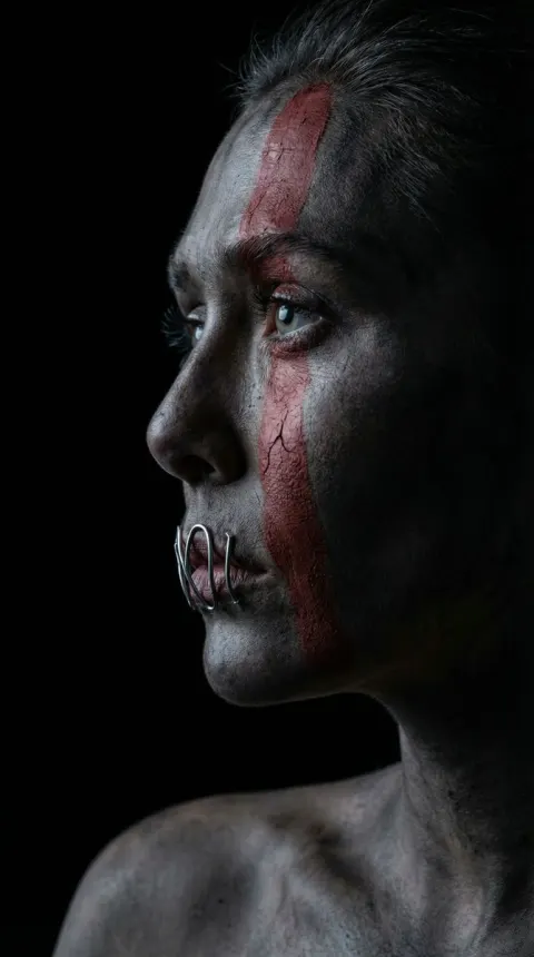 The Crimson Vow Ritual Portrait