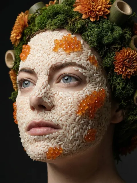 Organic Grain Surreal Portrait Art