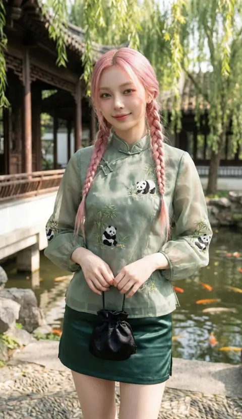 Chinese Garden Portrait Beauty
