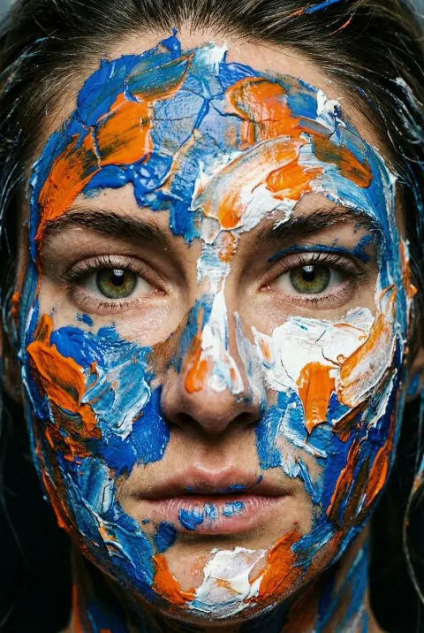 Tactile Abstraction: Painted Portrait