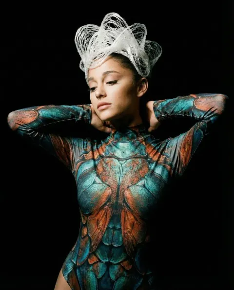 Cellular Elegance Avant Garde Portrait