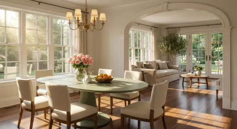 Sunlit French Dining Sanctuary