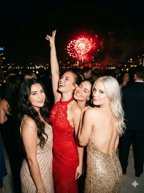 Rooftop Glamour New Year's Bash