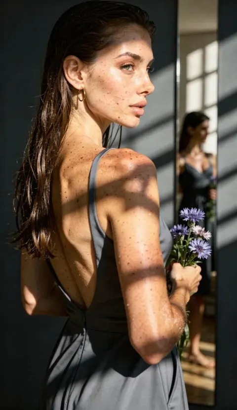 Shadows on Silk: Quiet Bloom