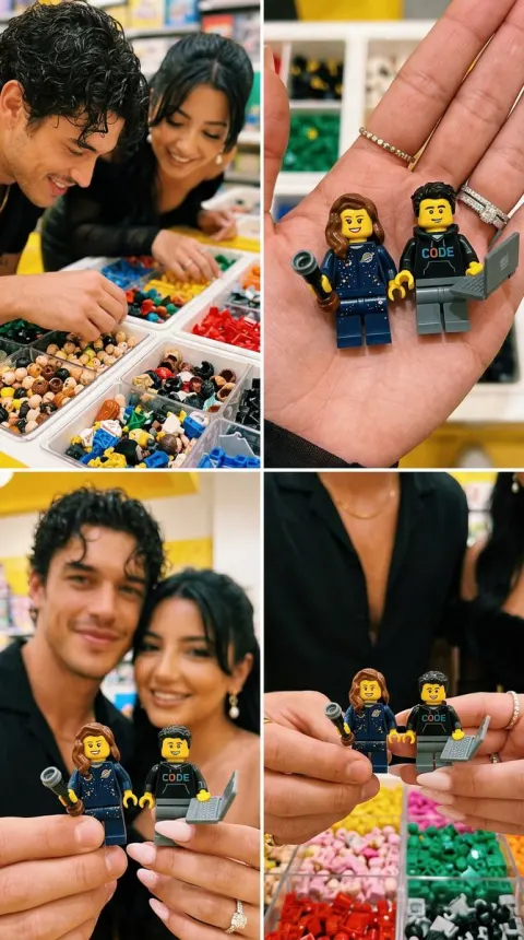 Custom LEGO Couple Date Collage