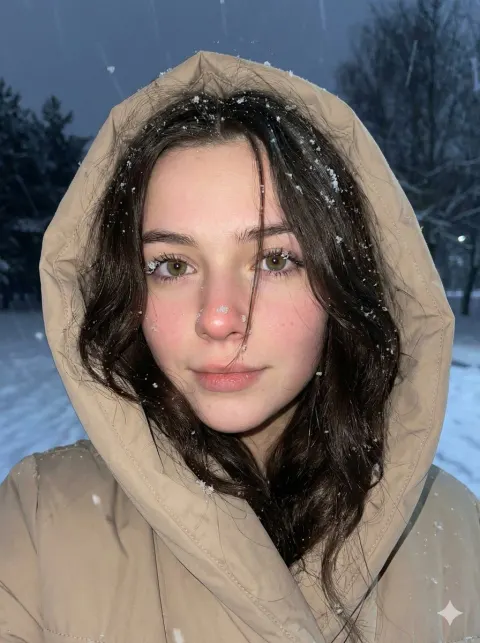 Dreamy Winter Selfie