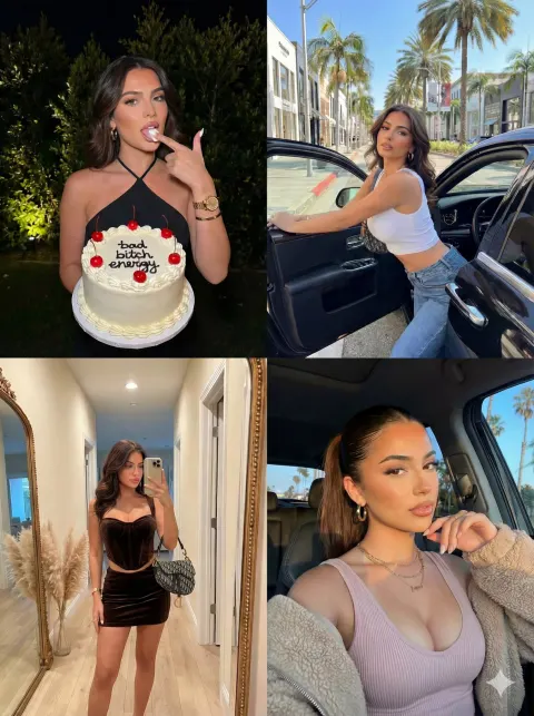 Luxury Glamour Four-Panel Collage
