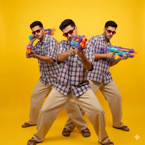 Pop-Art Fashion Trio Action