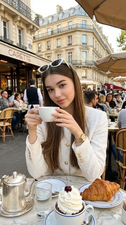 Paris Cafe Chic Portrait
