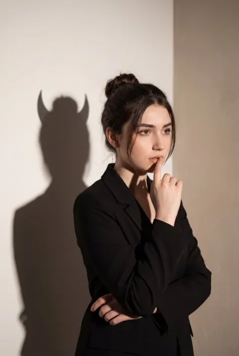 Shadow Duality Concept Portrait