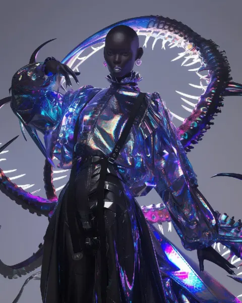 Futuristic Streetwear Demon – Hyper Realistic