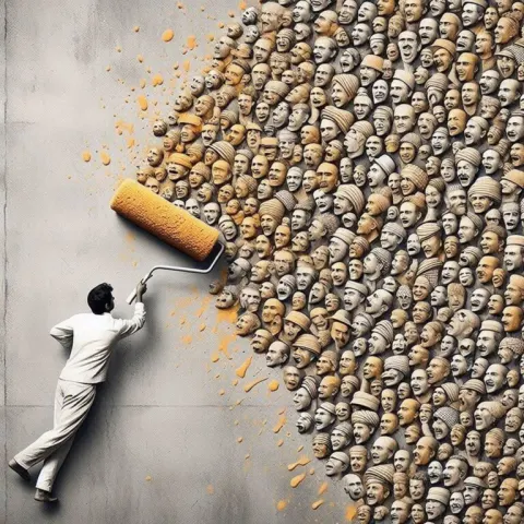 Man Painting Wall – Dots & Impressions