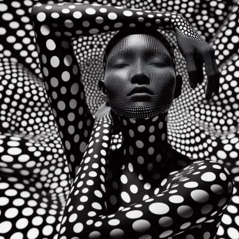 Black-and-White Human Form – High-Contrast Photography