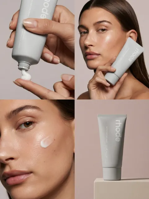 Luxury Skincare Commercial Grid