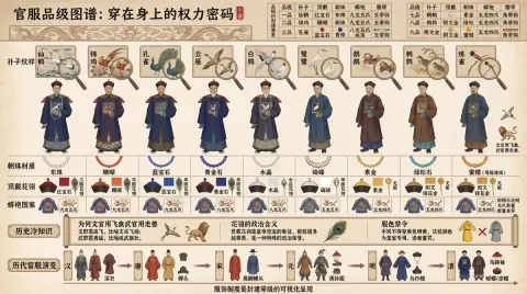 Qing Dynasty Official Rank Visual Guide
