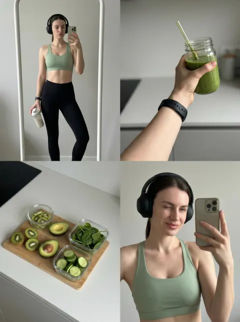 Minimalist Fitness Smoothie Lifestyle Series
