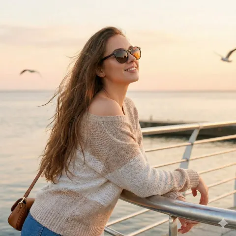 Sunset Coast Dreamy Portrait
