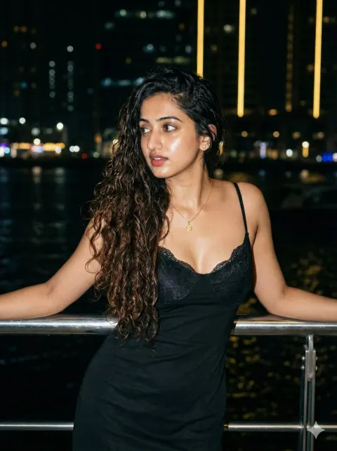 Nighttime Urban Photorealistic Portrait
