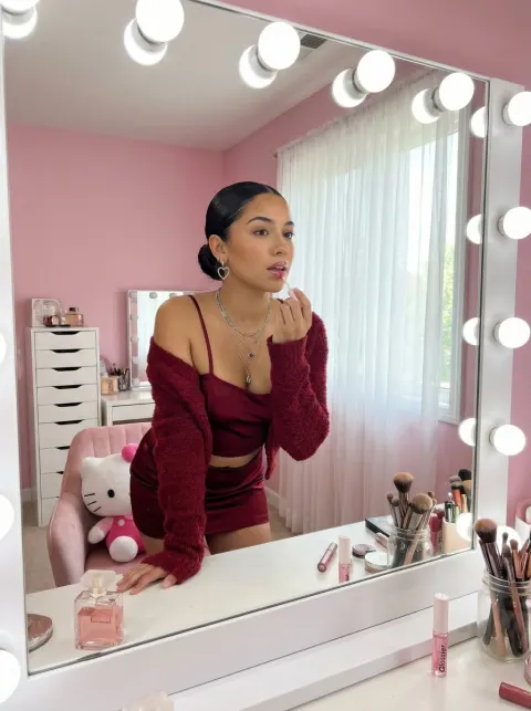 Cherry Red Glam Makeup Tutorial