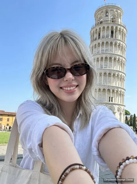 Pisa Wide-Angle Selfie