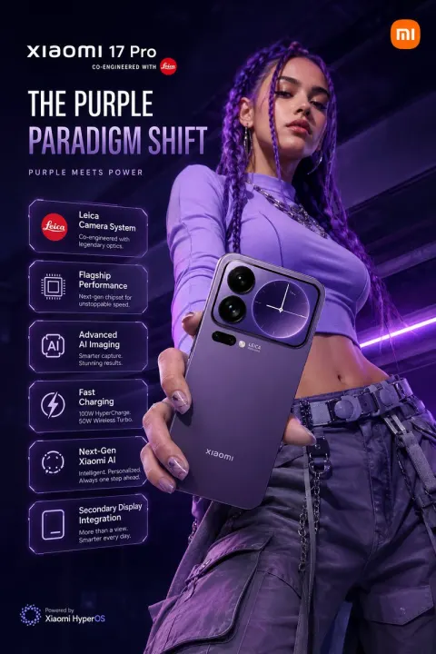 Xiaomi 17 Pro Purple Paradigm Shift