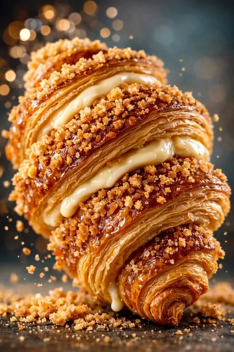Golden Caramel Cream Pastry