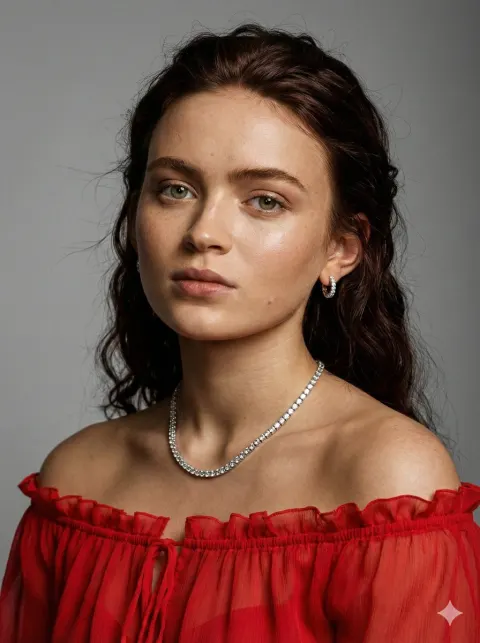 Scarlet Silk Portrait