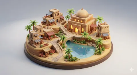 Desert Oasis Miniature Market