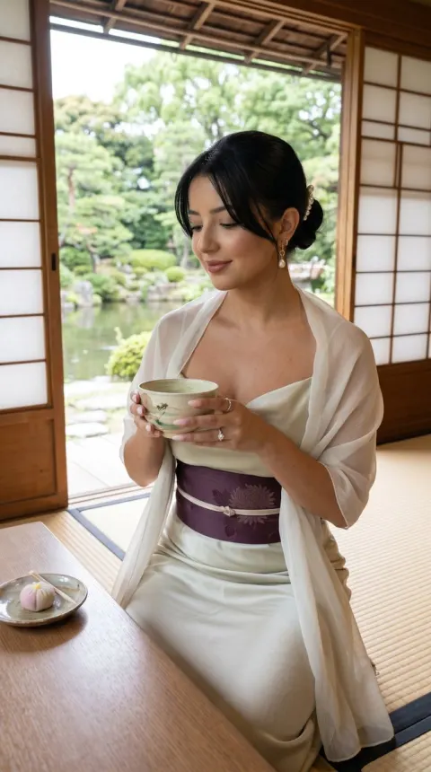 Serene Garden Luxury Portrait