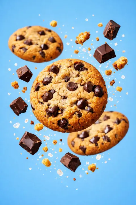Floating Chocolate Chip Cookie Explosion