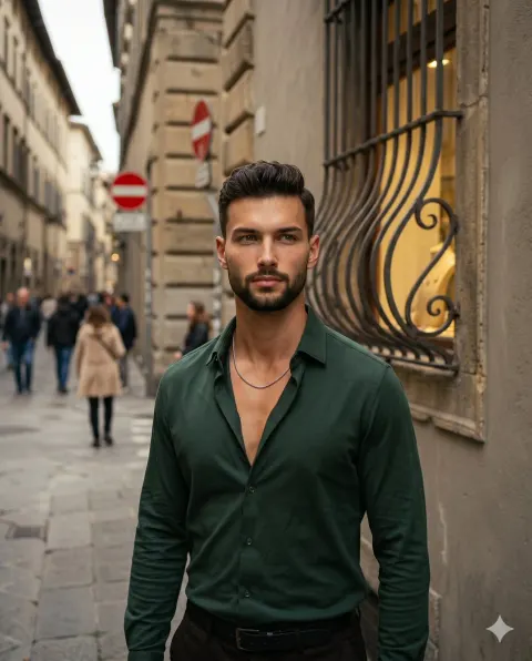 European Street Fashion Portrait