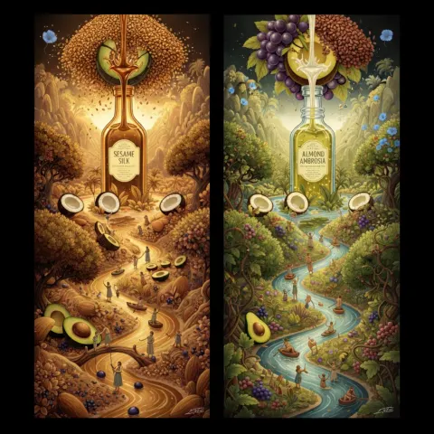 Dual Bottle Fantasy: Sesame & Almond