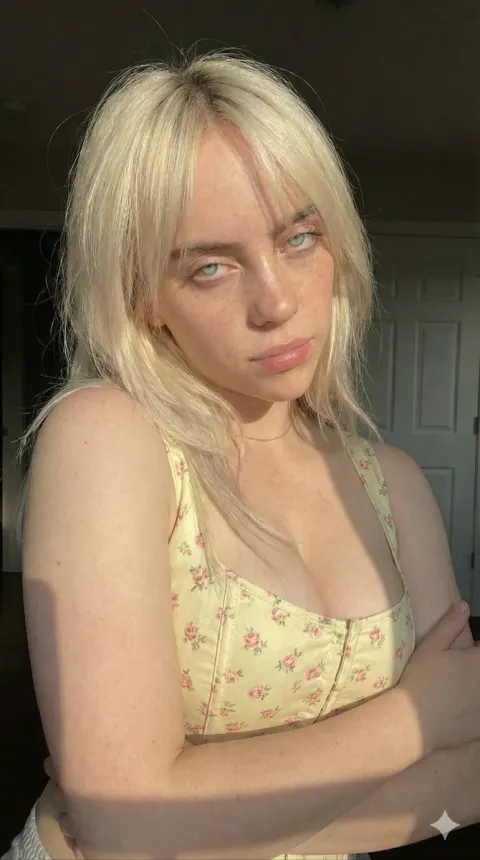 Golden Hour Freckled Beauty Selfie