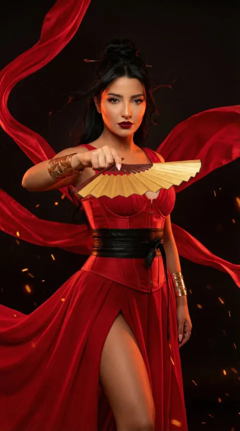 Crimson Warrior Goddess