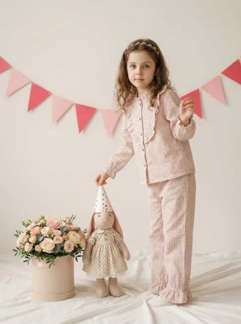 Little Girl Birthday Party Portrait