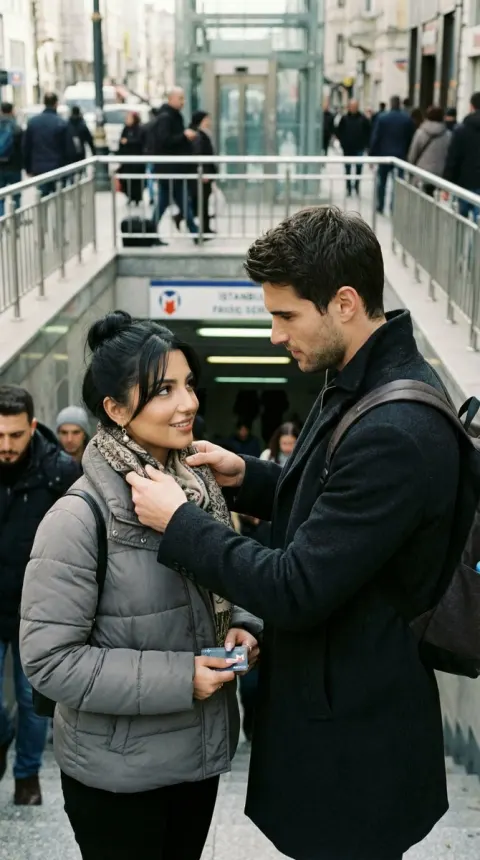 Subway Scarf Tender Moment
