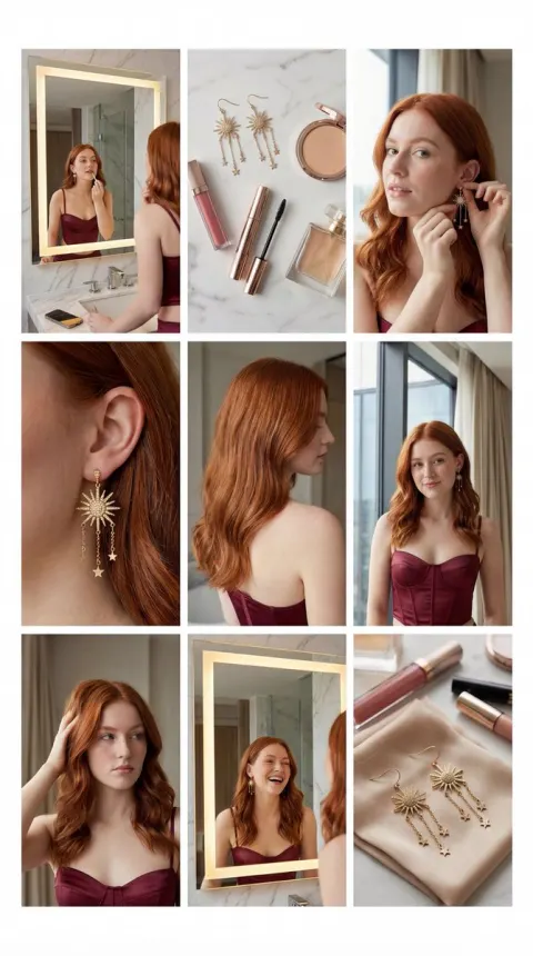 Luxury Jewelry Beauty Collage Showcase