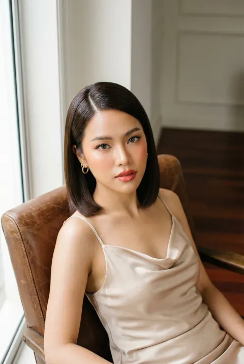 Thai Celebrity Vintage Glamour Portrait