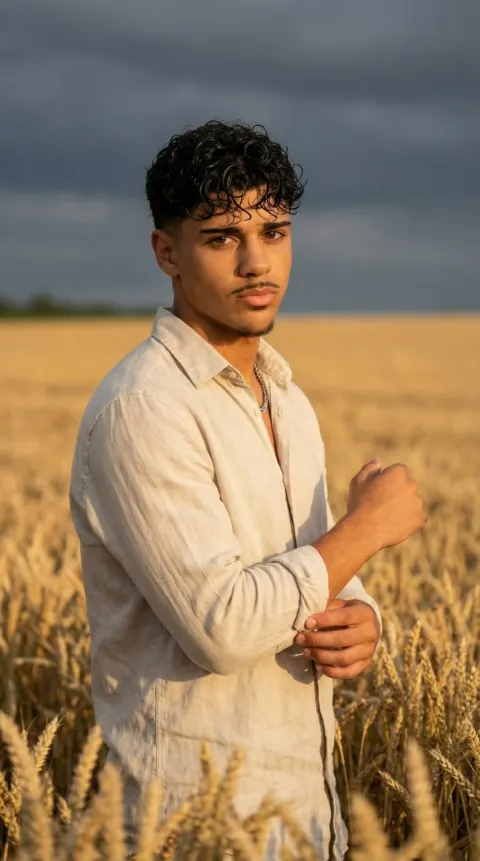 Wheat Field Portrait Clone Guide