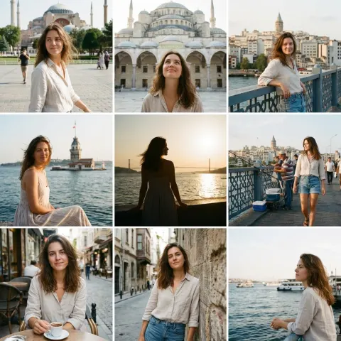 Istanbul Travel Grid Aesthetic