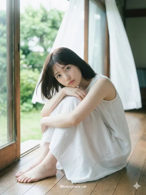 Pure White Idol in Summer Breeze