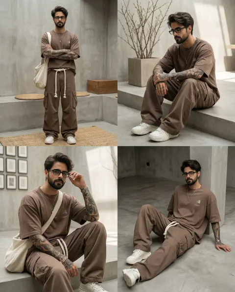 64K Minimalist Streetwear Fashion Collage