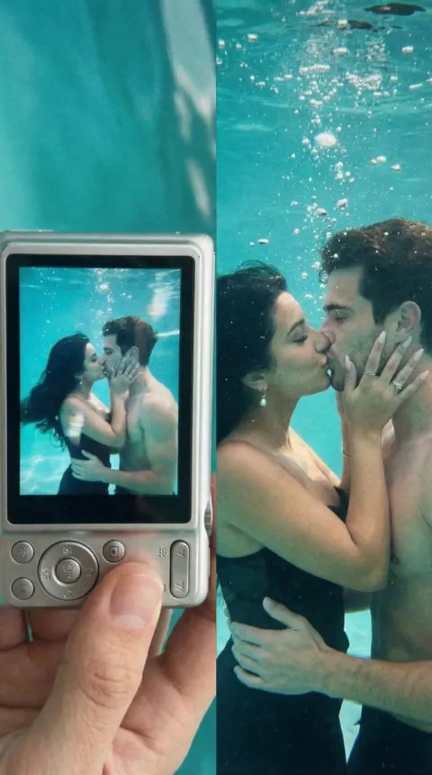 Underwater Kiss Diptych