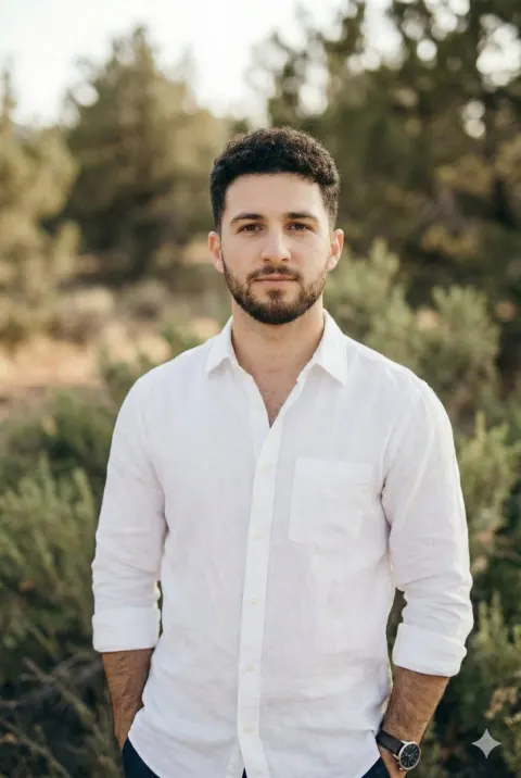 Confident Man in Nature Portrait